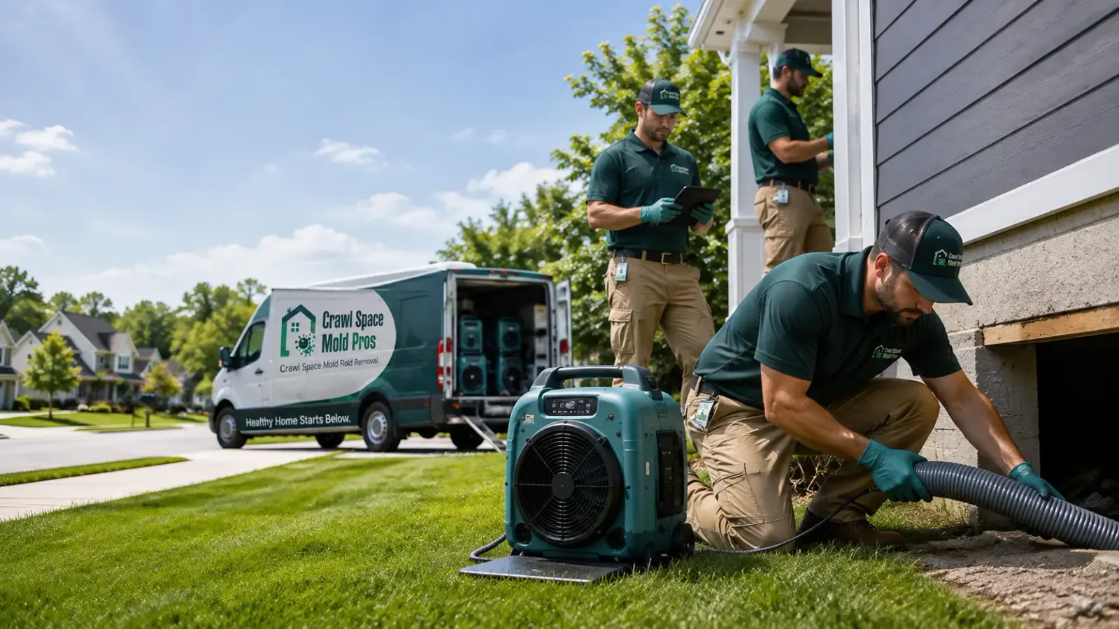 Crawl Space Mold Removal in Mantador, ND